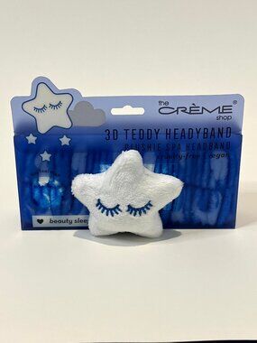 The Crème Shop Teddy Headband - Spa Headband for Skincare